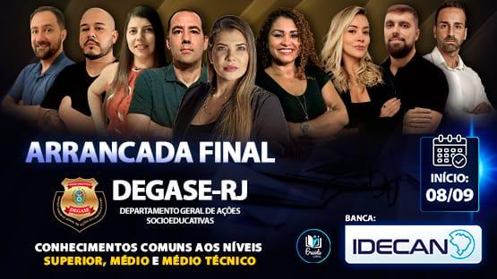 ARRANCADA FINAL - DEGASE-RJ  - 13 AULÕES AO VIVO + MARATONA IDECAN de Português para você fazer aquela revisão para o concurso DEGASE-RJ.